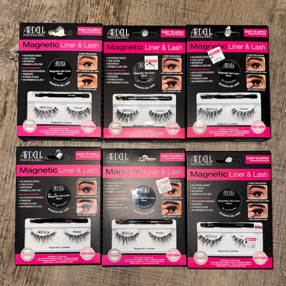 Ardell Magnetic Whispies Lash & Liner 6 Pack Bundle